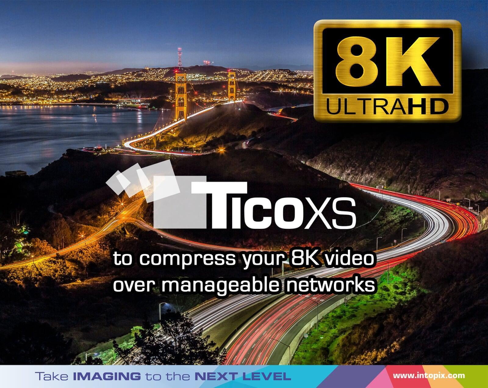 intoPIX releases a new range of 8K TICO-XS IP-cores supporting the JPEG XS standard