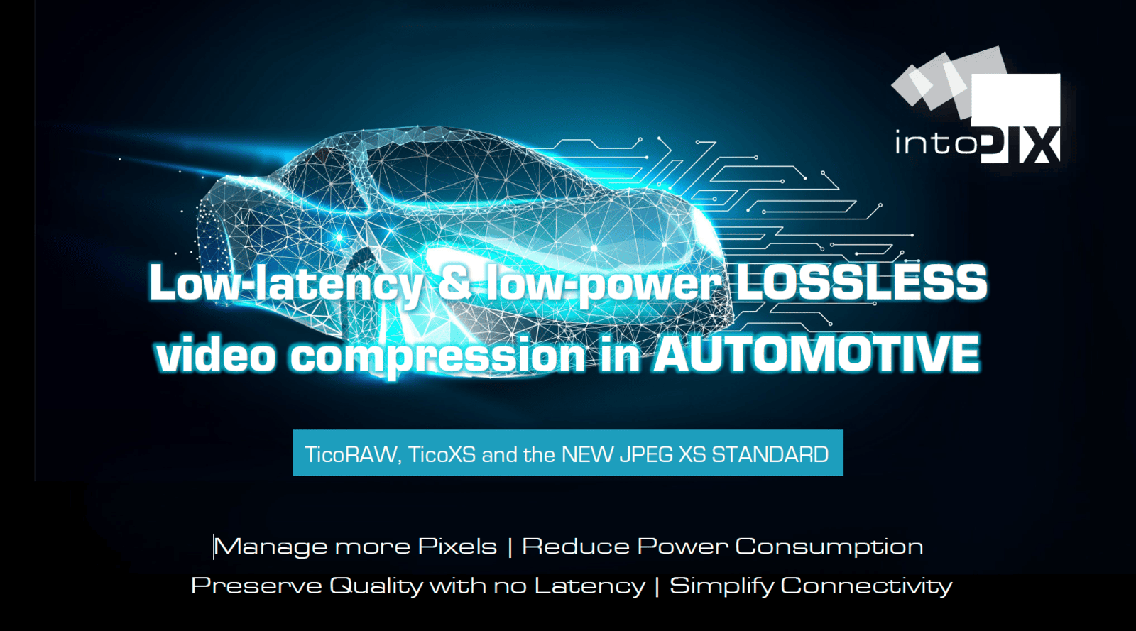 Low-Latency and low-power lossless video compression in automotive